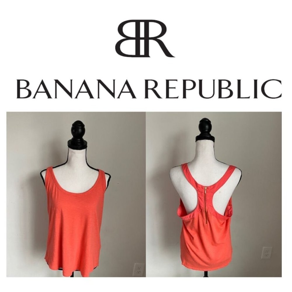 Banana Republic tank-style top with zipper detail